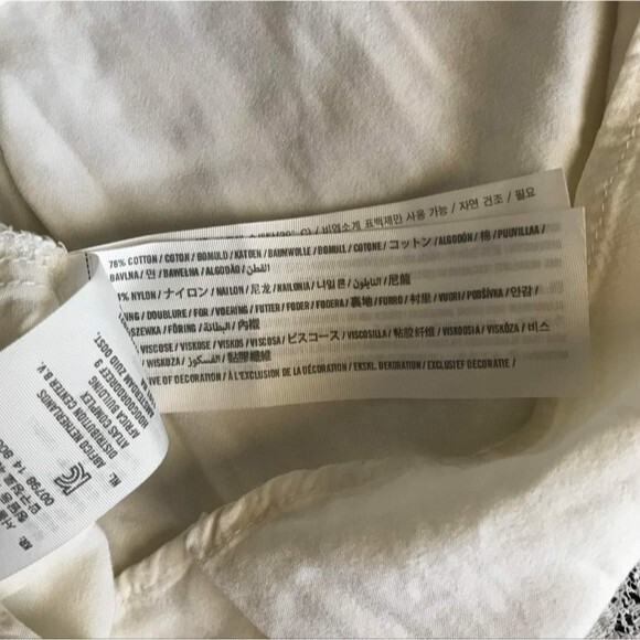 Abercrombie & Fitch Women's Off White Tessa Strapless Lace Dress Size Small - Picture 7 of 13